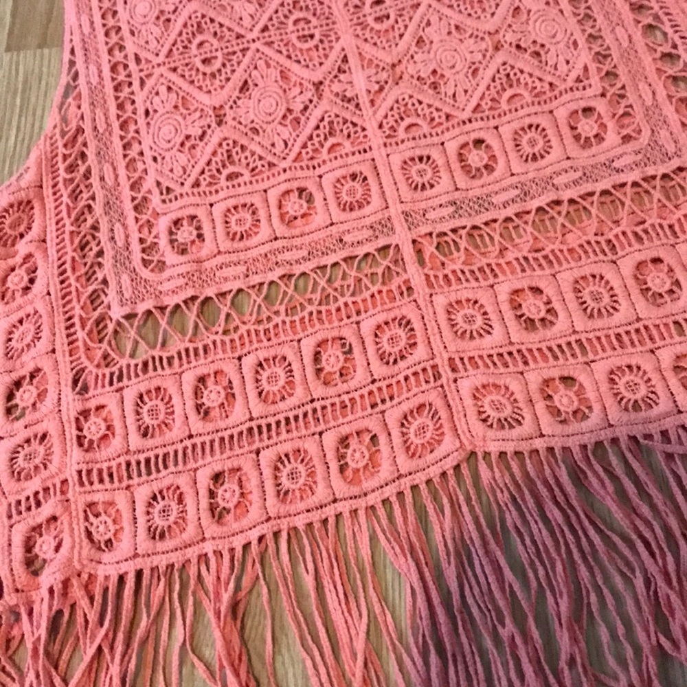 Crochet Coral Tank - Picture 2 of 3
